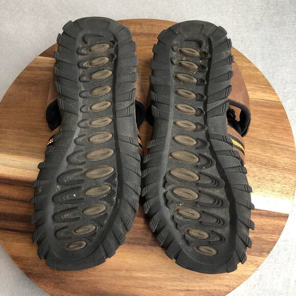 Rohde Leather Hiking Trekking Shoe Nubuck Size 40 Slip on Bungy Strap Brown #314 - Picture 7 of 8